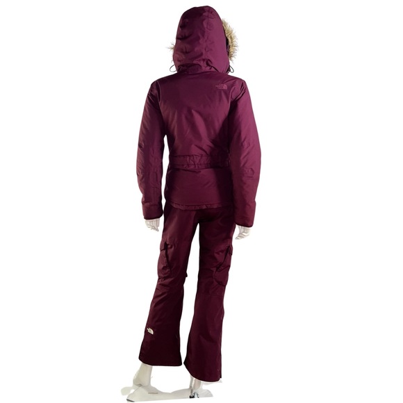 The North Face | Greenland Jacket & Freedom Ski Snowboard Pant Maroon, S & S - Picture 12 of 13